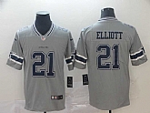 Nike Cowboys 21 Ezekiel Elliott Gray Inverted Legend Limited Jersey,baseball caps,new era cap wholesale,wholesale hats